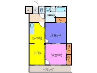 中畑第一マンションの物件間取画像